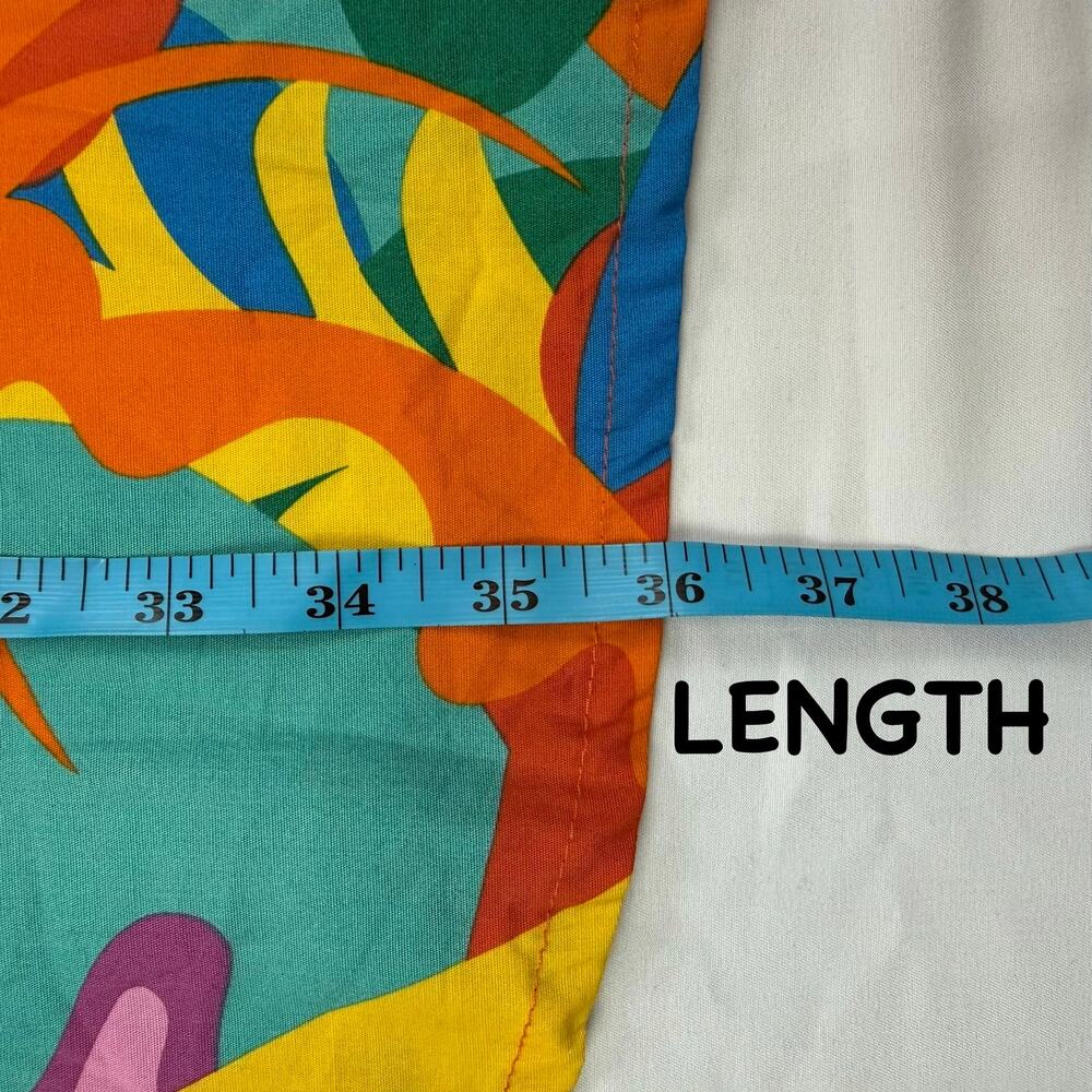 Nooworks Tropico Molly Mini Dress Colorful Abstract Cotton A Line NWT Size 2XL - Picture 13 of 13